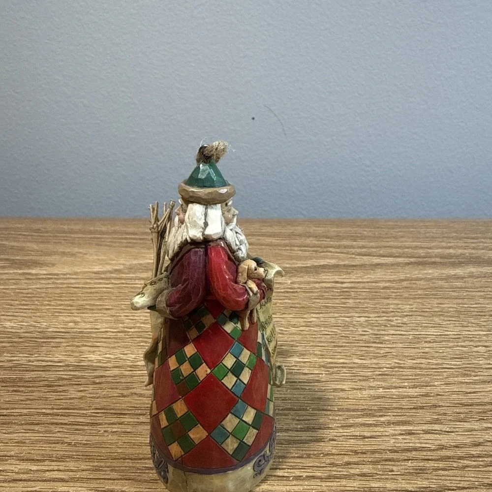 Jim Shore Heartwood Creek He Knows 2006 V4005789 Enesco Naughty‎ Nice